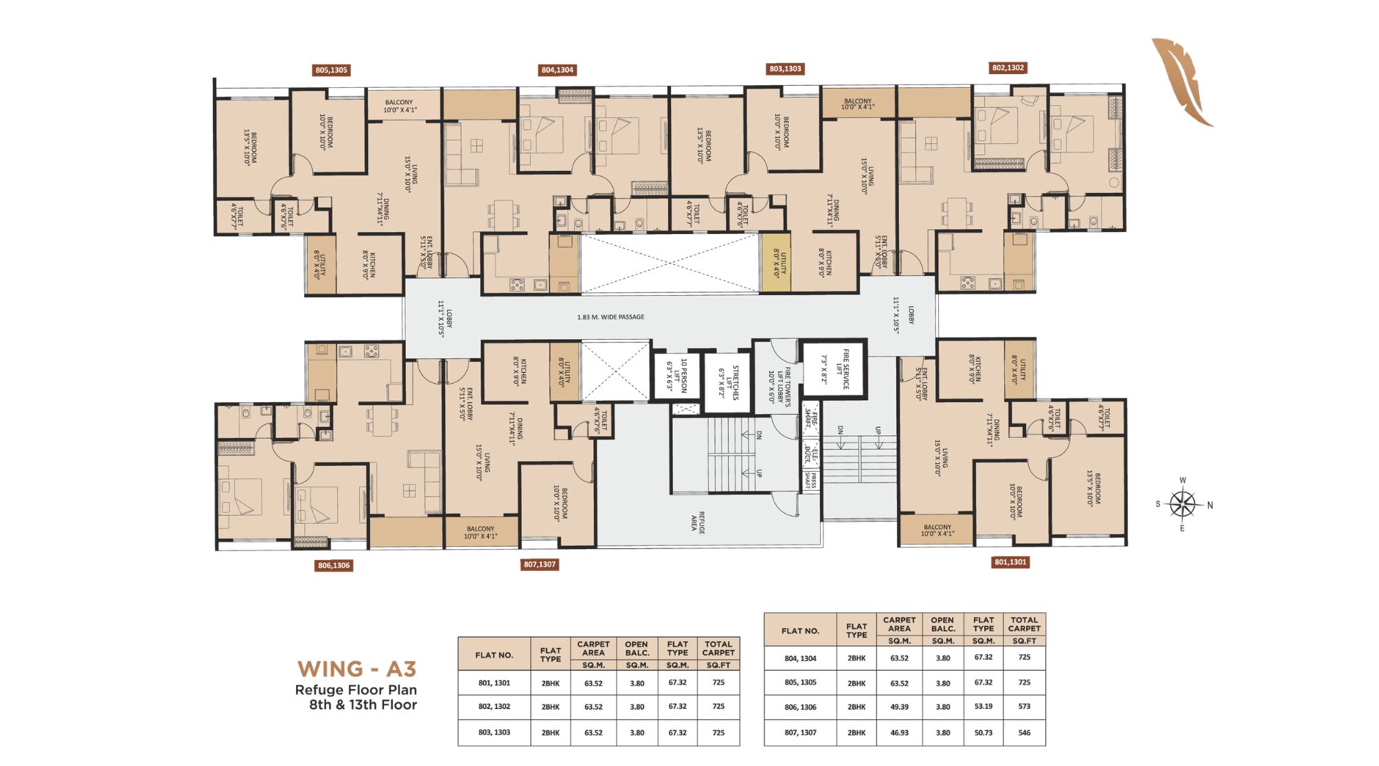 KNK-Naman-Typical-Floor-Plan-Wing-A3-Refuge-Floor