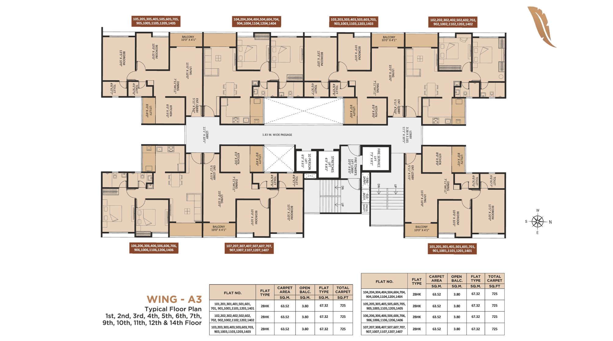 KNK-Naman-Typical-Floor-Plan-Wing-A3